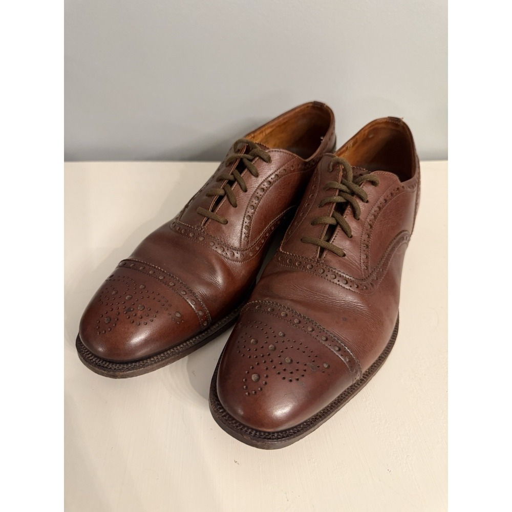 Church's Men's Brown Leather Dress Shoes Brogue Oxford US Sz 10.5 Narrow England